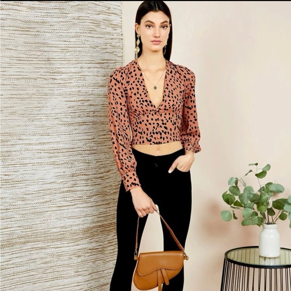 SHEIN animal print top - Picture 1 of 11